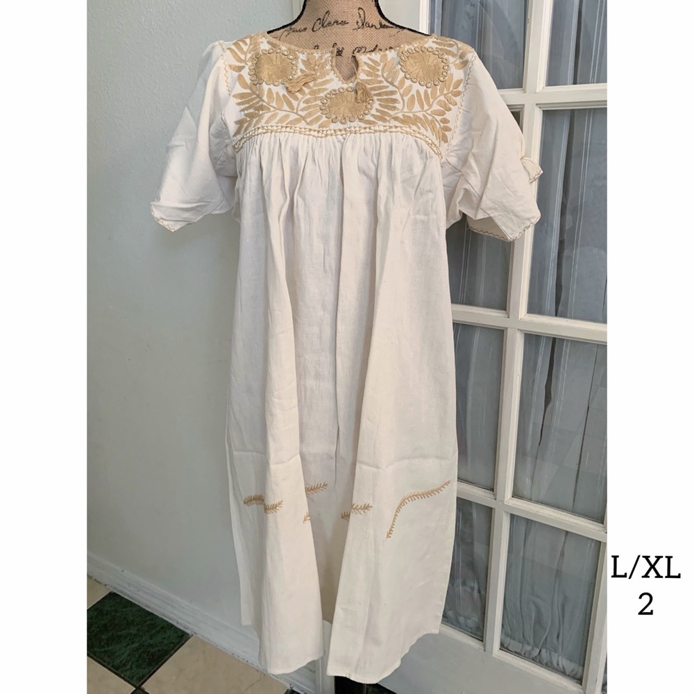 Mexican Aguacatenango Tunic Dress L/XL